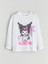 Yeni Sezon Bisiklet Yaka Kuromi Baskılı Kız Çocuk Pijama Takımı 2