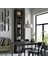 Vangsta Açılır Mutfak Masası Siyah Kahverengi 2-4 Kişilik 80 / 120 x 70 Cm 3