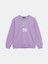 Yeni Sezon Bisiklet Yaka Baskılı Kız Çocuk Sweatshirt 1