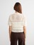 Yeni Sezon Bağlamalı Yaka Ajurlu Kadın Triko Hırka 5