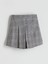 Yeni Sezon Beli Lastikli Ekose Kız Çocuk Şort Etek 1