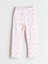 Yeni Sezon Beli Lastikli Desenli Kız Çocuk Pijama Alt 1