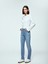 Yeni Sezon Yüksek Bel Straight Fit Kadın Jean Pantolon 1