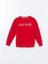 Yeni Sezon Bisiklet Yaka Baskılı Kız Çocuk Sweatshirt 1