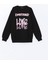 Yeni Sezon Bisiklet Yaka Baskılı Kız Çocuk Sweatshirt 1