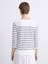 Yeni Sezon Bisiklet Yaka Çizgili Kadın Tişört 5