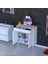 Mira Banyo ve Mutfak Dolabı Çok Amaçlı Dolap Tek Çekmece 2 Kapak 2 Raf 3 Bölme 85X88X32,5 cm 1