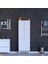 Waha 6 Gözlü Tek Çekmece, 1 Göz Sepet, 2 Kapak, Beyaz Banyo Dolabı 60x173x32,5 cm 3