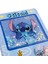 22X15 Stitch Temalı Deri Kapaklı Sulu ve Hareketli Simli Defter | 120 Yaprak M3 Mavi 2