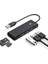 USB 3.0 To 3.0 Tf Sd Kart Okuyucu 3 Portlu USB 3.0 Çoklayıcı Adaptör Siyah 1