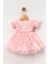 Kız Bebek Elbise Kız Çocuk Elbise Doğum Günü Parti Düğün Elbise Kısa Kollu Astarlı Elbise 1