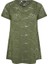Büyük Beden V Yaka Kolsuz Astarsız Dantel T-Shirt 304091 6