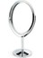 Oval Masaüstü Ayaklı 360° Dönebilen, Işyeri, Seyahat Için Mini Krom Ayna 15X25CM 2
