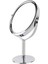 Oval Masaüstü Ayaklı 360° Dönebilen, Işyeri, Seyahat Için Mini Krom Ayna 15X25CM 4