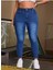 Kadın Mavi Denim Pantolon Büyük Beden 2