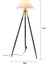 Cosby Siyah-Eskitme Kaplamalı Tripod Metal 3 Ayaklı Lambader 6