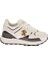 Beyaz-Siyah Kadın Deri Sneaker 20623A 1