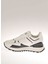 Beyaz-Siyah Kadın Deri Sneaker 20623A 2