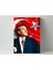 Atatürk Türk Bayrağı Arka Fon - Ahşap Mdf Tablo 2
