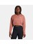 Kadın Ua Rival Terry Oversized Crop Crew Sweatshirt 1382738-696 1
