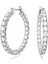 5647715 Swarovski Küpe Matrix:pe Hoop Whi/rhs 1