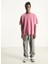 Pembe Erkek Standart Desensiz T-Shirt MFIZ02AH25CANDVIN 1