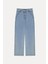 Celeste Mavi Dokulu Bol Paça Denim 3