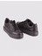 Siyah Erkek Deri Sneaker 25587 4