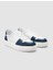 Beyaz-Mavi Erkek Deri Sneaker 125038M 2