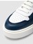 Beyaz-Mavi Erkek Deri Sneaker 125038M 7