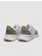 Beyaz-Yeşil Kadın Deri Sneaker 124656R 3