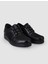 Siyah Lastik Bağcıklı Kadın Comfort Ayakkabı 2