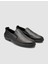 %100 Hakiki Deri Siyah Erkek Loafer 2