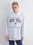 Yeni Sezon Gömlek Yaka Baskılı Oversize Kadın Sweatshirt Tunik 1