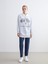 Yeni Sezon Gömlek Yaka Baskılı Oversize Kadın Sweatshirt Tunik 3