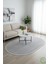 Post/peluş Yıkanabilir Kaymaz Taban Yumşacık Gri Oval Saçaklı Modern ve Şık Salon Oturma Odası Mutfak Çocuk Odası Koridor Antre Halısı 7