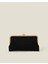 Süet Clutch Çanta Siyah 2