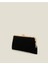 Süet Clutch Çanta Siyah 3