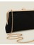 Süet Clutch Çanta Siyah 5