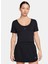 Siyah Kadın Geniş Yaka Normal Kalıp T-Shirt FN2851-010-W Nk One Classıc Df Twst 2