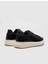 Siyah Erkek Deri Sneaker 28585 3