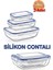 Lock&fresh Contalı Dikdörtgen Saklama Kabı (310,565,975 Ml) (Üçlü Set) 3