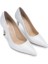 Kadın Hakiki Deri Beyaz Sedef Topuklu Ayakkabı 2