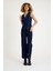 Koyu Indigo Mavi Denim Yelek 5