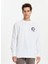 Beyaz Casino Baskılı Uzun Kollu T-Shirt 1