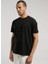 TM0083 167-EVER Essentials Basic Siyah Regular Fit Düz Erkek T-Shirt 2