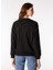 Siyah Kadın Bisiklet Rahat Troklu Sweatshirt F4WL-SWT0093 5