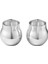Cafu Silver Geometrik Formlu 2li Mumluk 1
