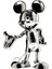 Mickey Welcome Silver 30 cm Heykel 1