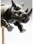 Deco Figurine Artistic Rhino Kahve Reçine Çelik Dekoratif Obje 46 cm 5